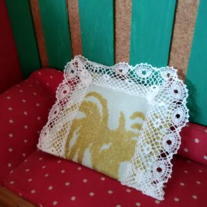 Polštářek ze vzácné látky