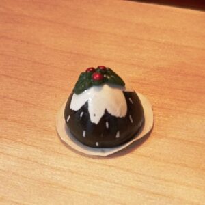 vánoční pudink, miniatura