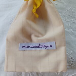 Sáček na dárek smetanový
