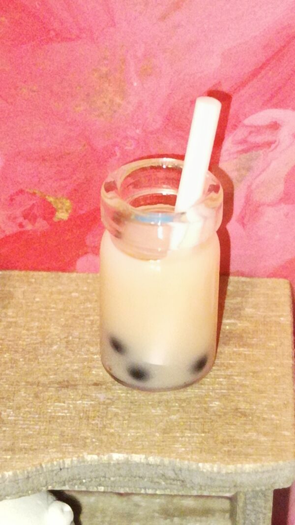 Karamelový bubble tea