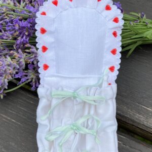 Zavinovačka s červenými srdíčky č. 2