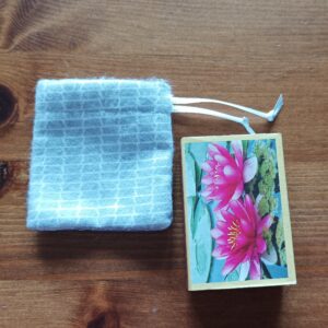 Malinký látkový sáček šedý hebký